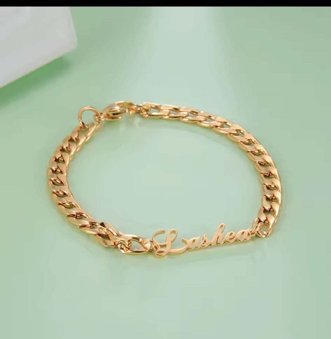 Customize name anklet_0