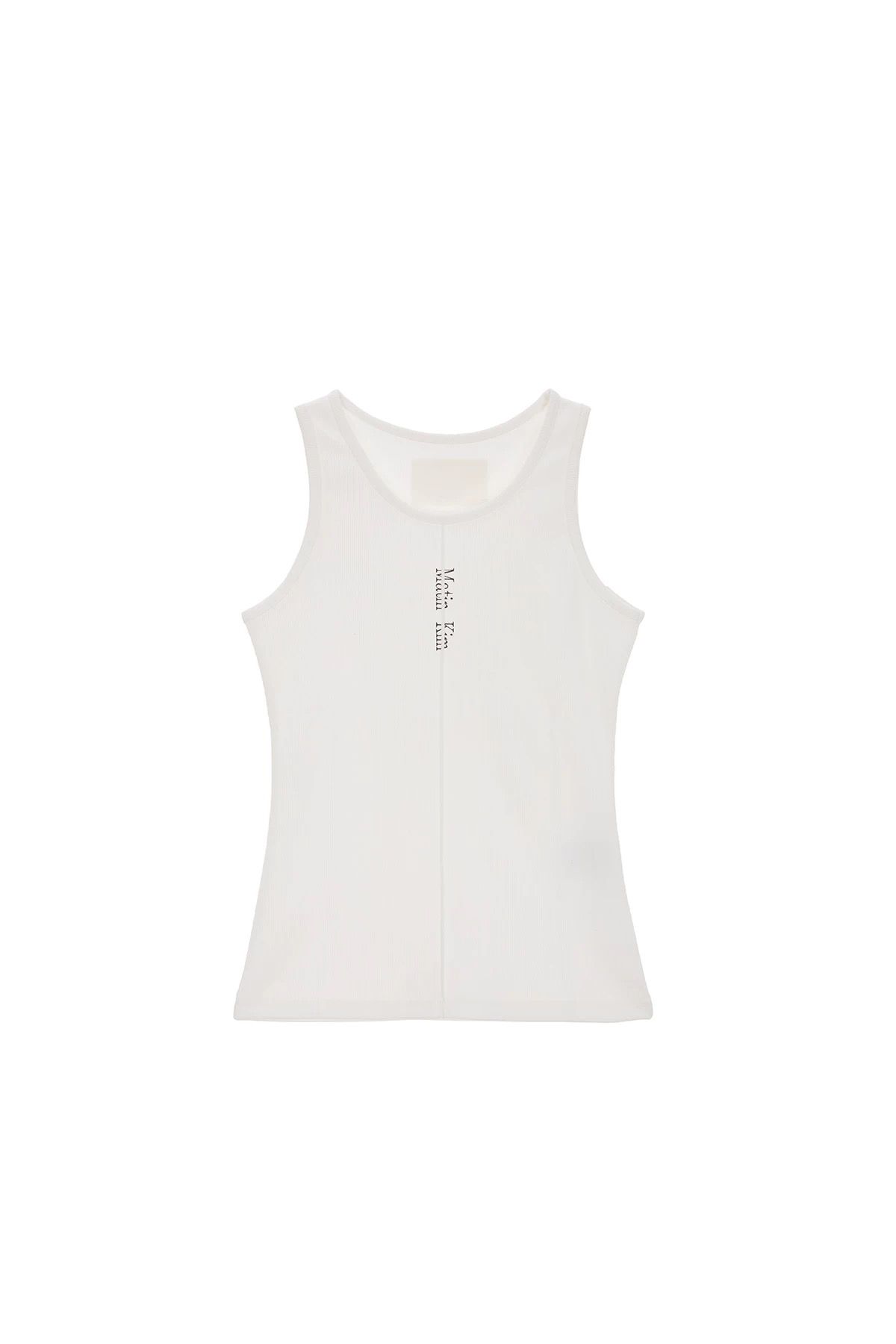 Matin Kim Pintuck sleeveless top in White_0