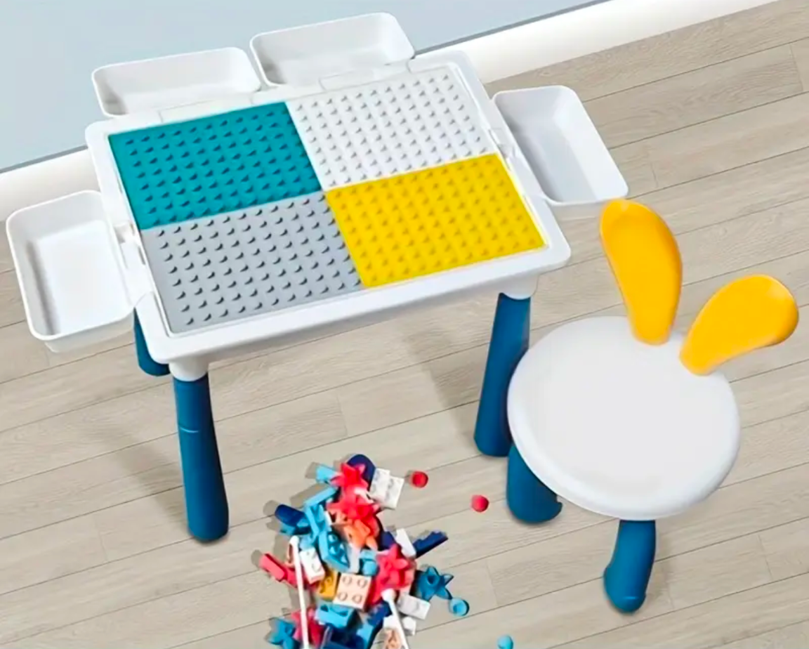 DIY Multi-function learning desk / Building blocks table / Play in the sand / Fishing pool table_2
