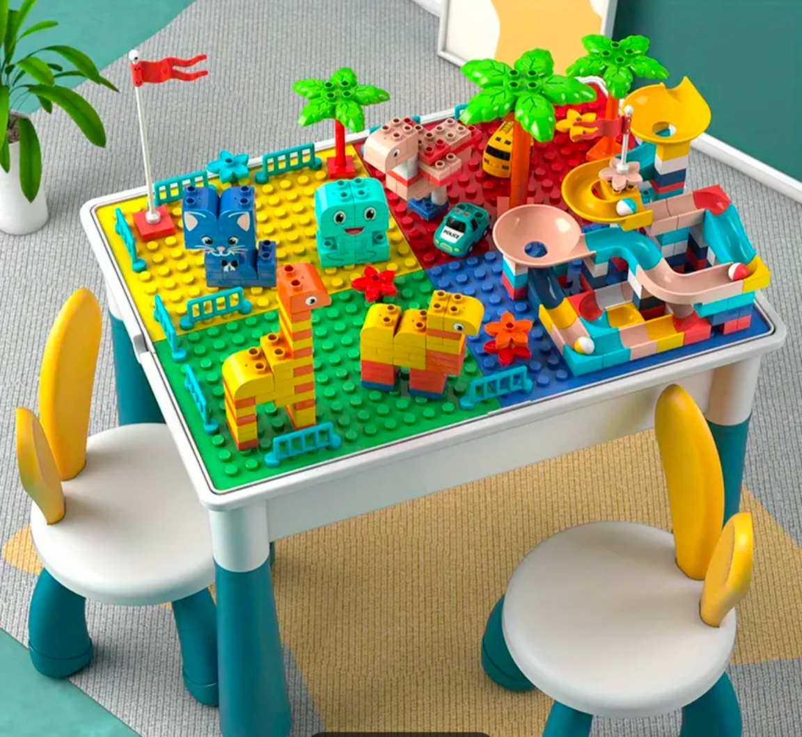 DIY Multi-function learning desk / Building blocks table / Play in the sand / Fishing pool table_0