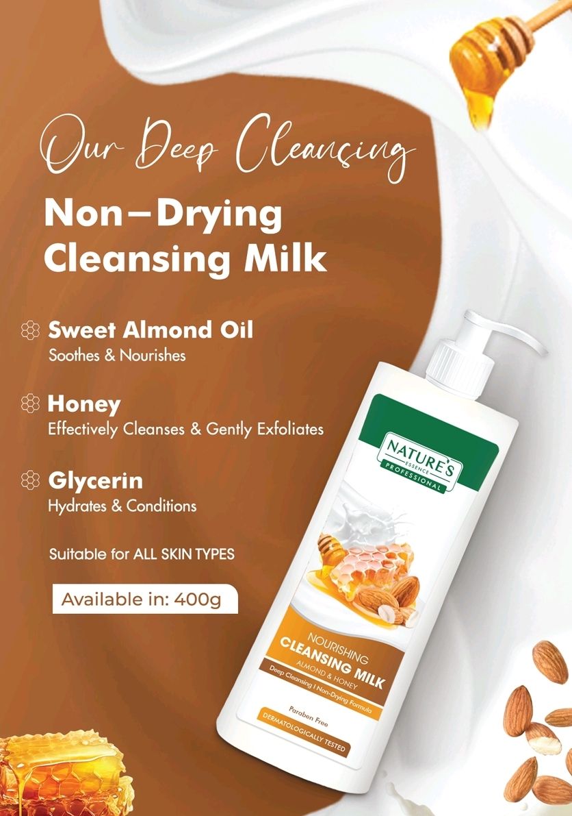 Cleansing Milk - Almond & Honey - 400ml_0