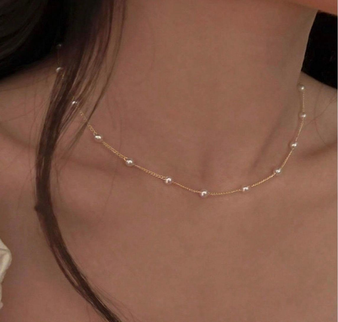 Beaded Pearl Necklace_0
