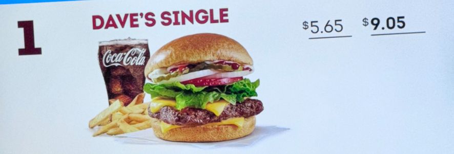 Wendy’s Dave double _0