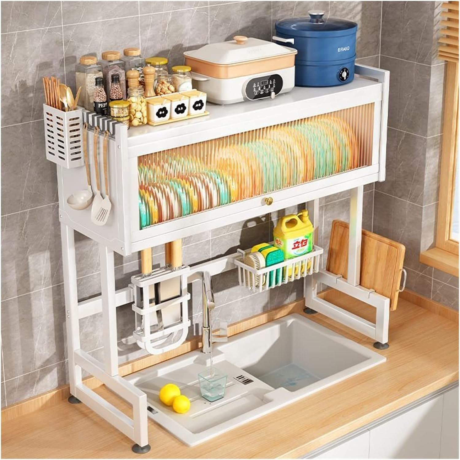 Dish Rack Cover Shelf_7