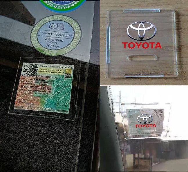 TXS Acrylic S9 Car Insurance Pocket Holder (All Makes)  _0