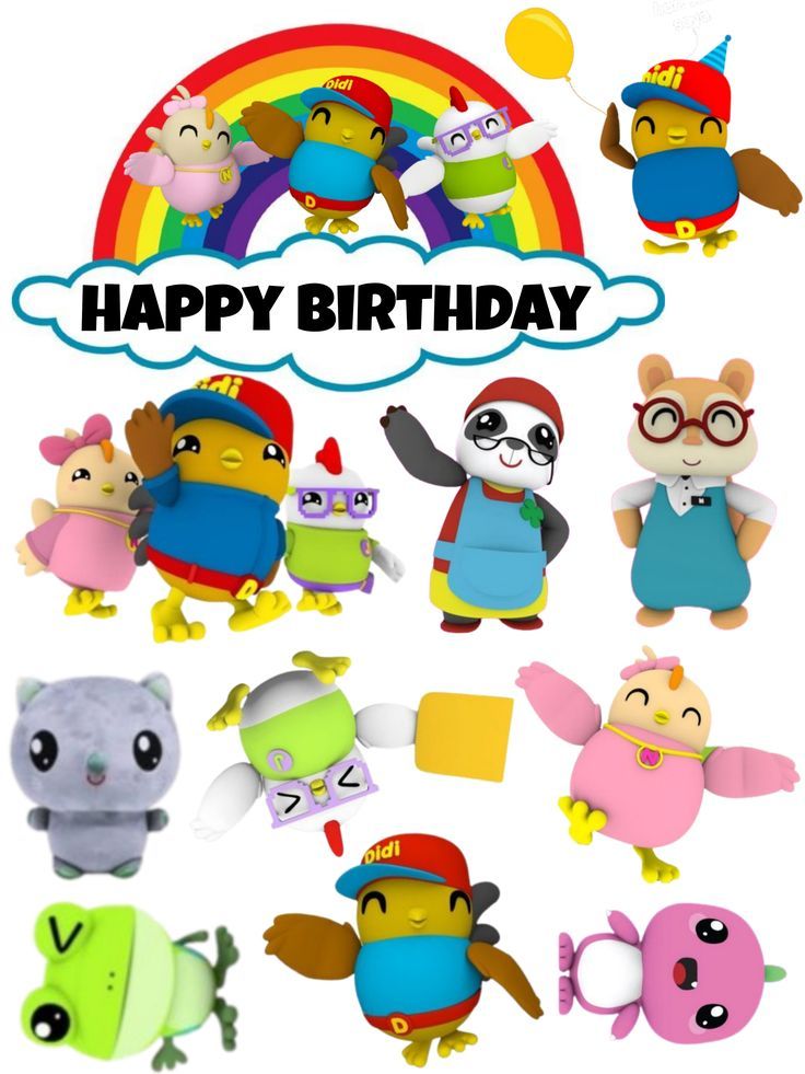 Birthday Cake With Cartoonic Topper_8