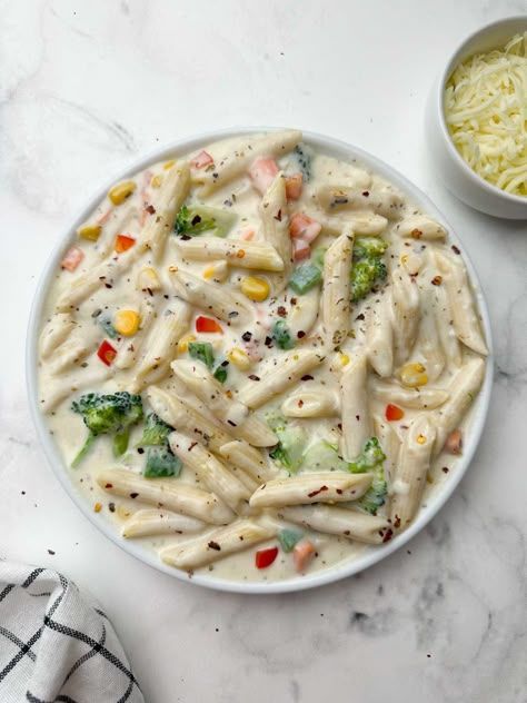 Chicken White Sauce Pasta_0