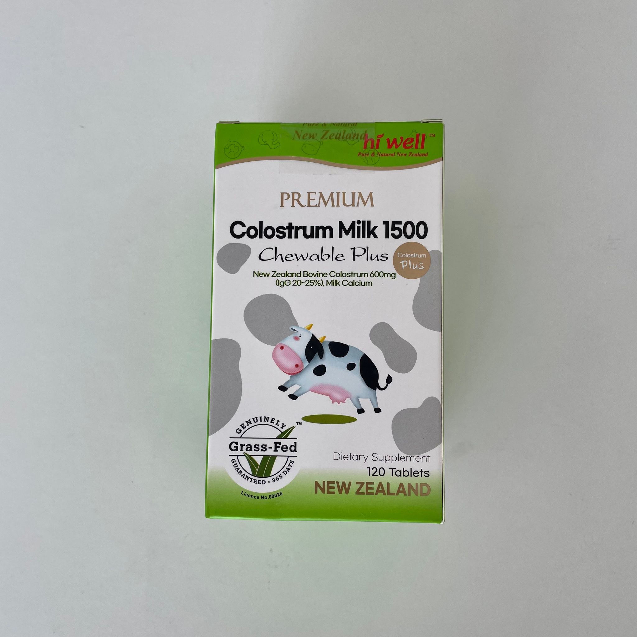 [면역/성장] 하이웰 초유 츄어블 120정(2개월분) | [Immune & Growth Support] HiWell Colostrum Chewable (Strawberry Flavor) 120tabs_0