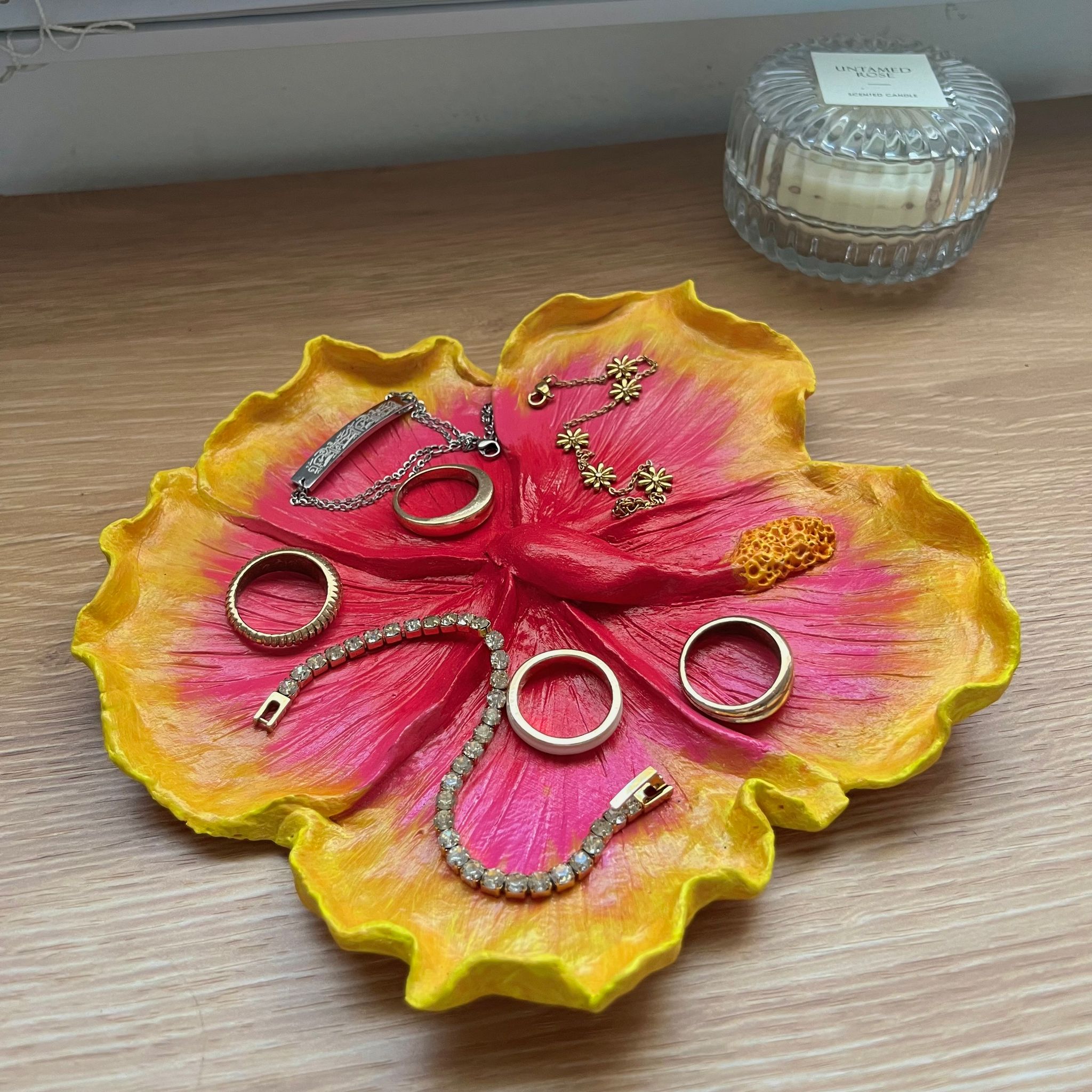 Hibiscus Clay Trinket_0