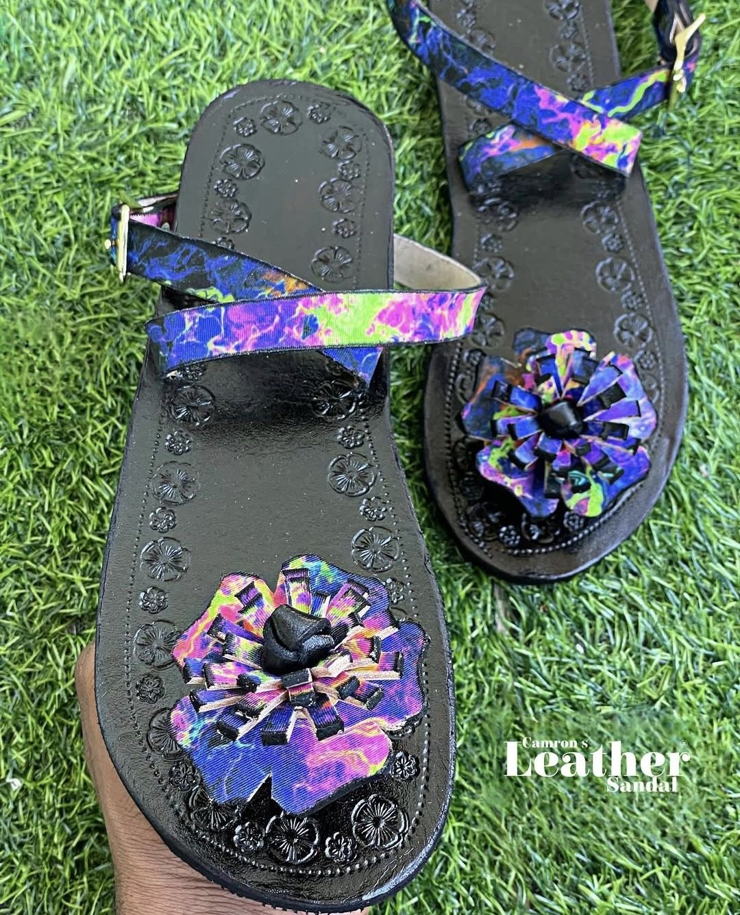 Midnight Hibiscus - Cross Strap_0