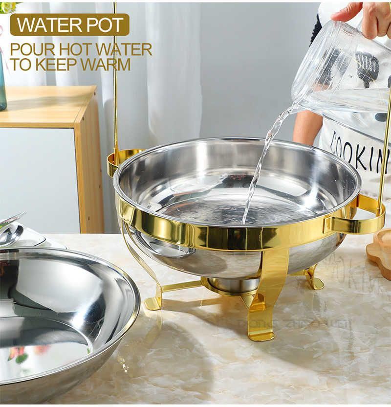 HOOK BUFFET CHAFING DISH 4.5L GOLDEN DIAMOND_2