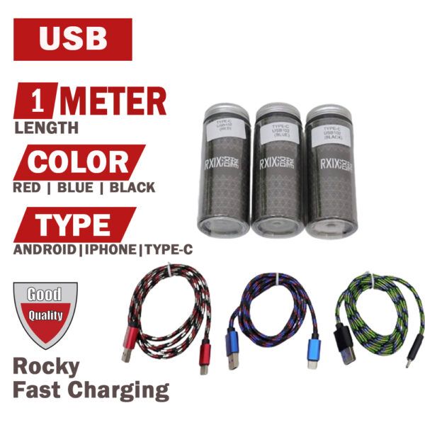 Rocky Fast Charging USB Data cable_0