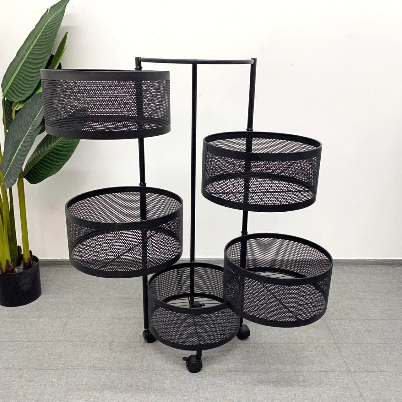 Rotating Kitchen Storage Basket ? ROUND_8