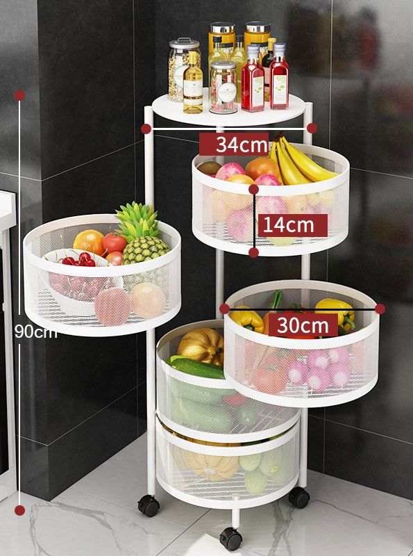 Rotating Kitchen Storage Basket ? ROUND_2