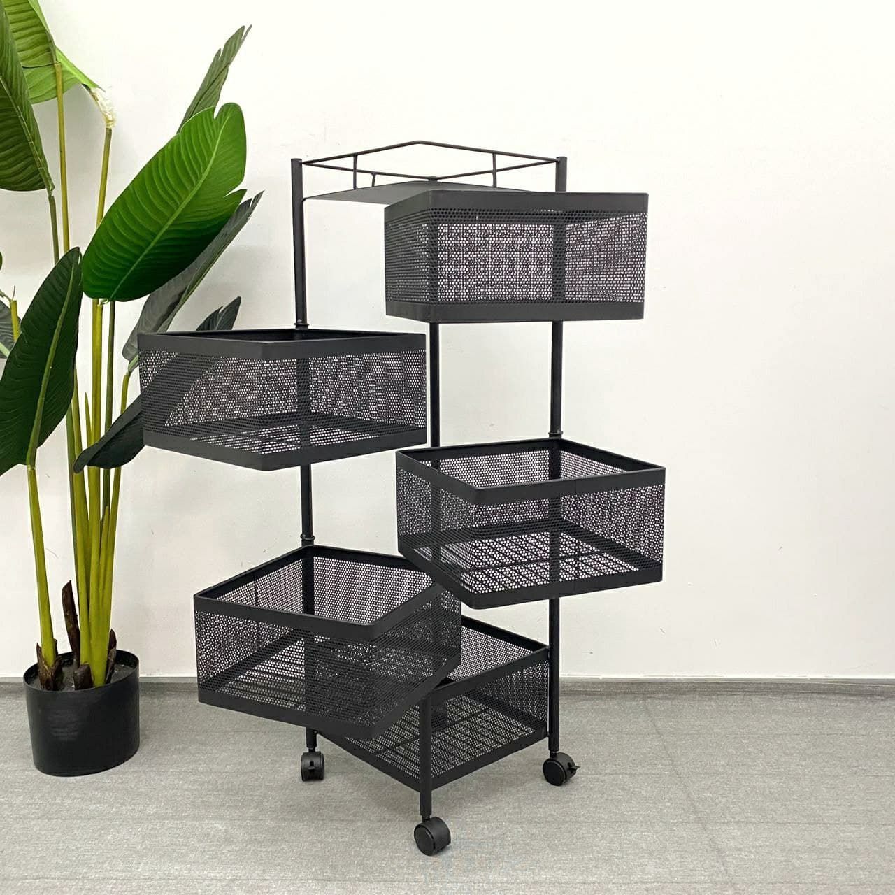 Rotating Kitchen Storage Basket Square_7