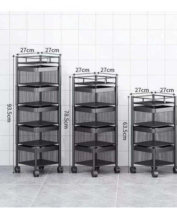 Rotating Kitchen Storage Basket Square_1