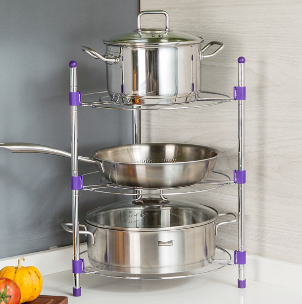 Pot Rack Stainless Steel Flower_6