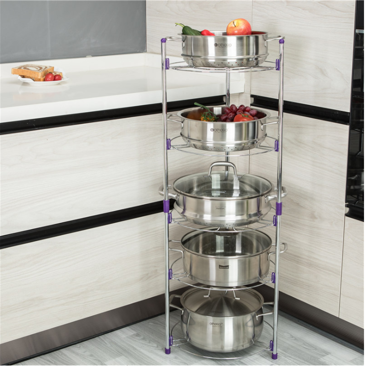 Pot Rack Stainless Steel Flower_7