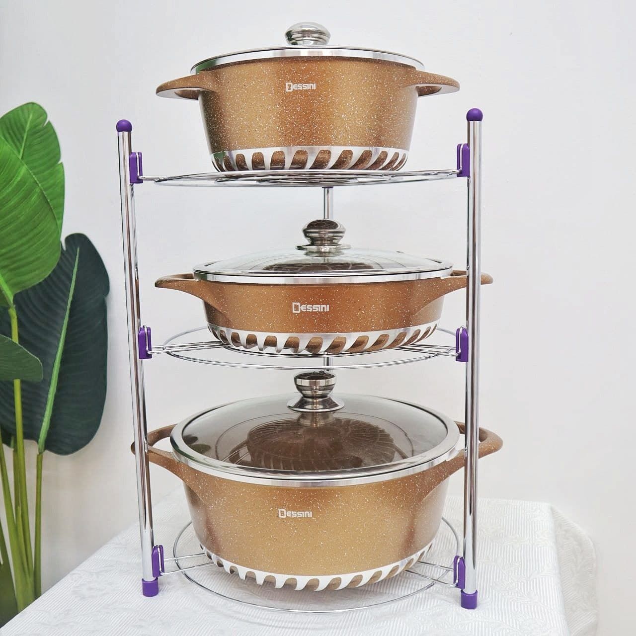 Pot Rack Stainless Steel Flower_4