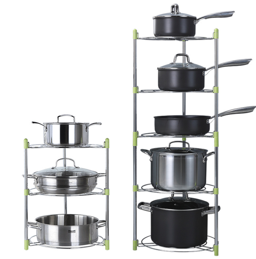 Pot Rack Stainless Steel Flower_3