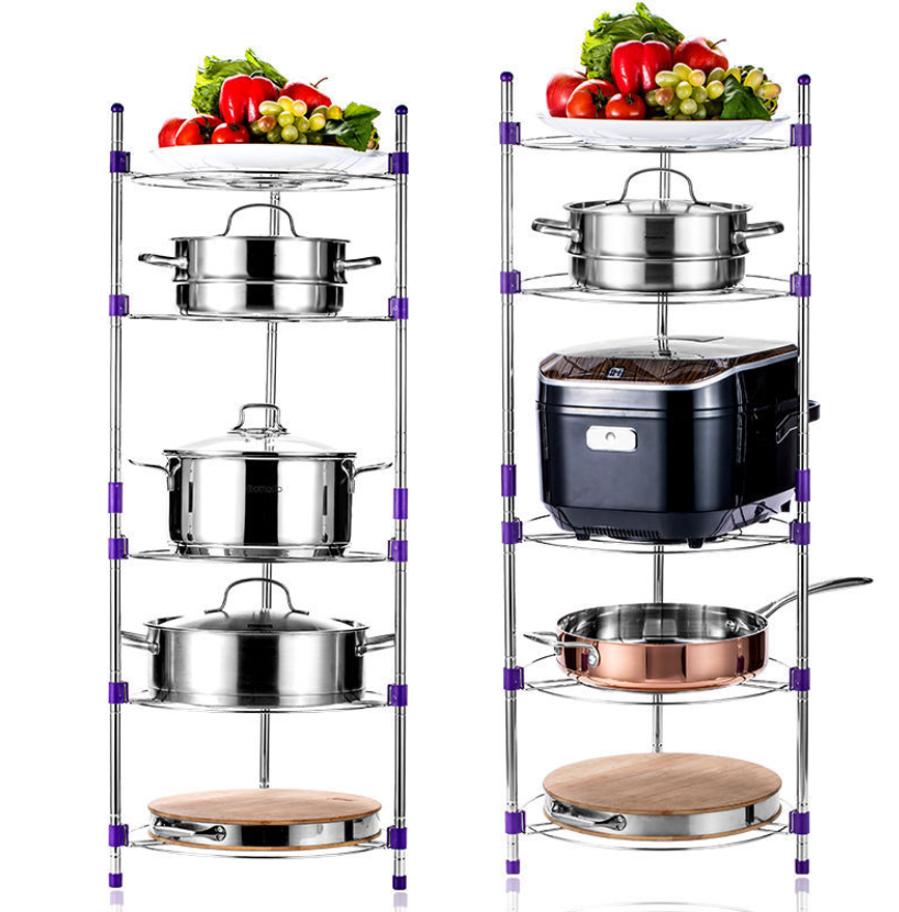 Pot Rack Stainless Steel Flower_2