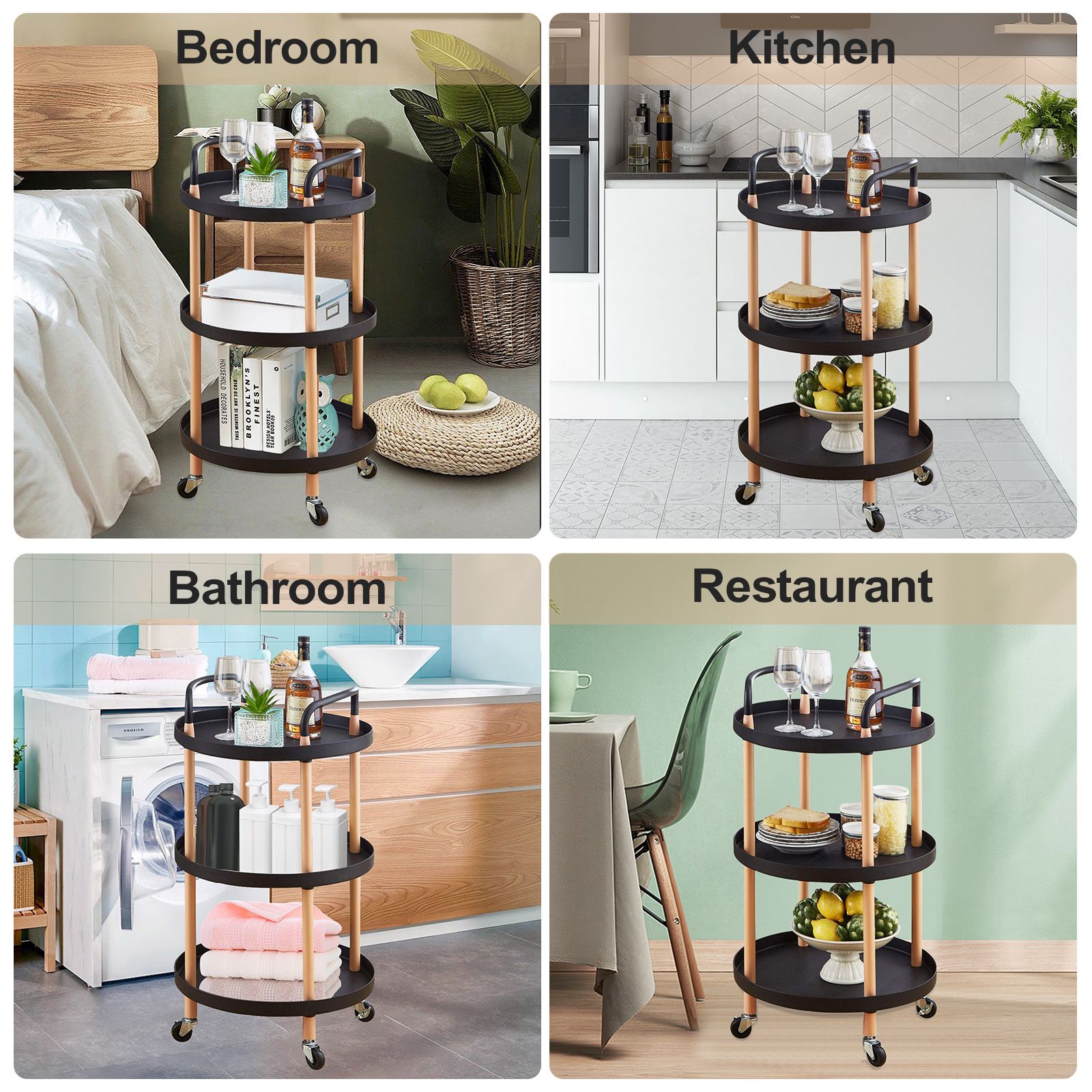 Coffee Table Food Trolley_1