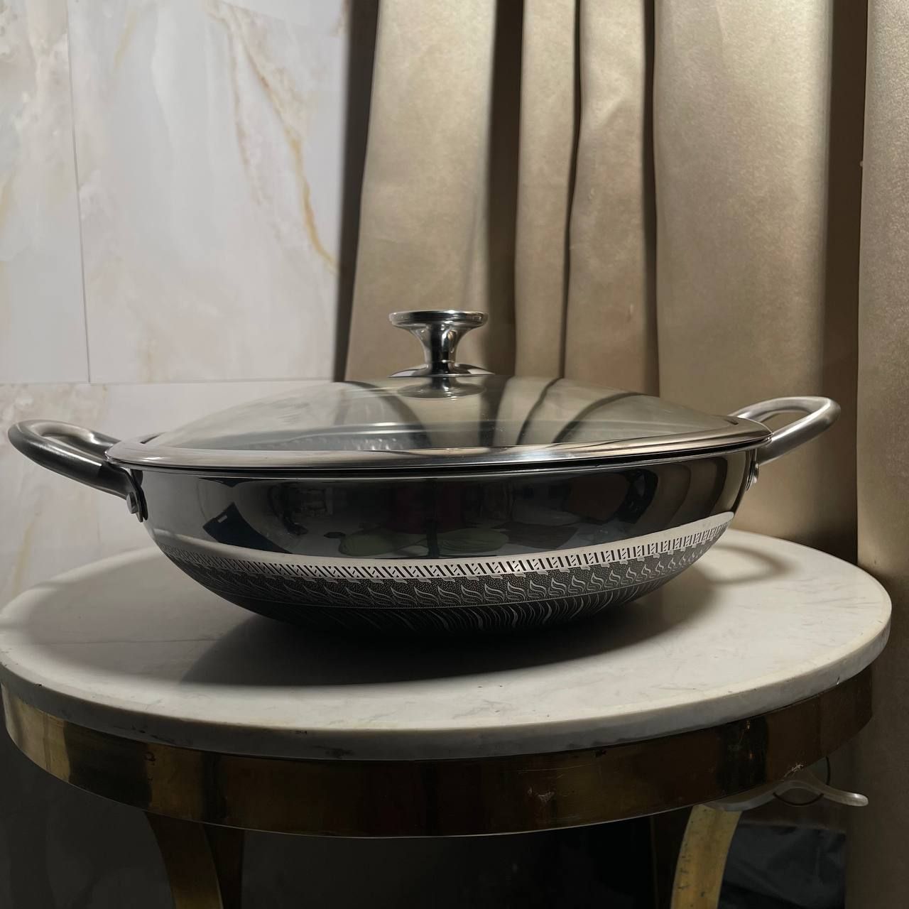 Hexa Wok 304 Stainless-Steel | 34 cm 7 Layer Composite (C521)_4