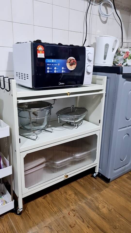 KITCHEN CABINET MICROWAVE RACK_6