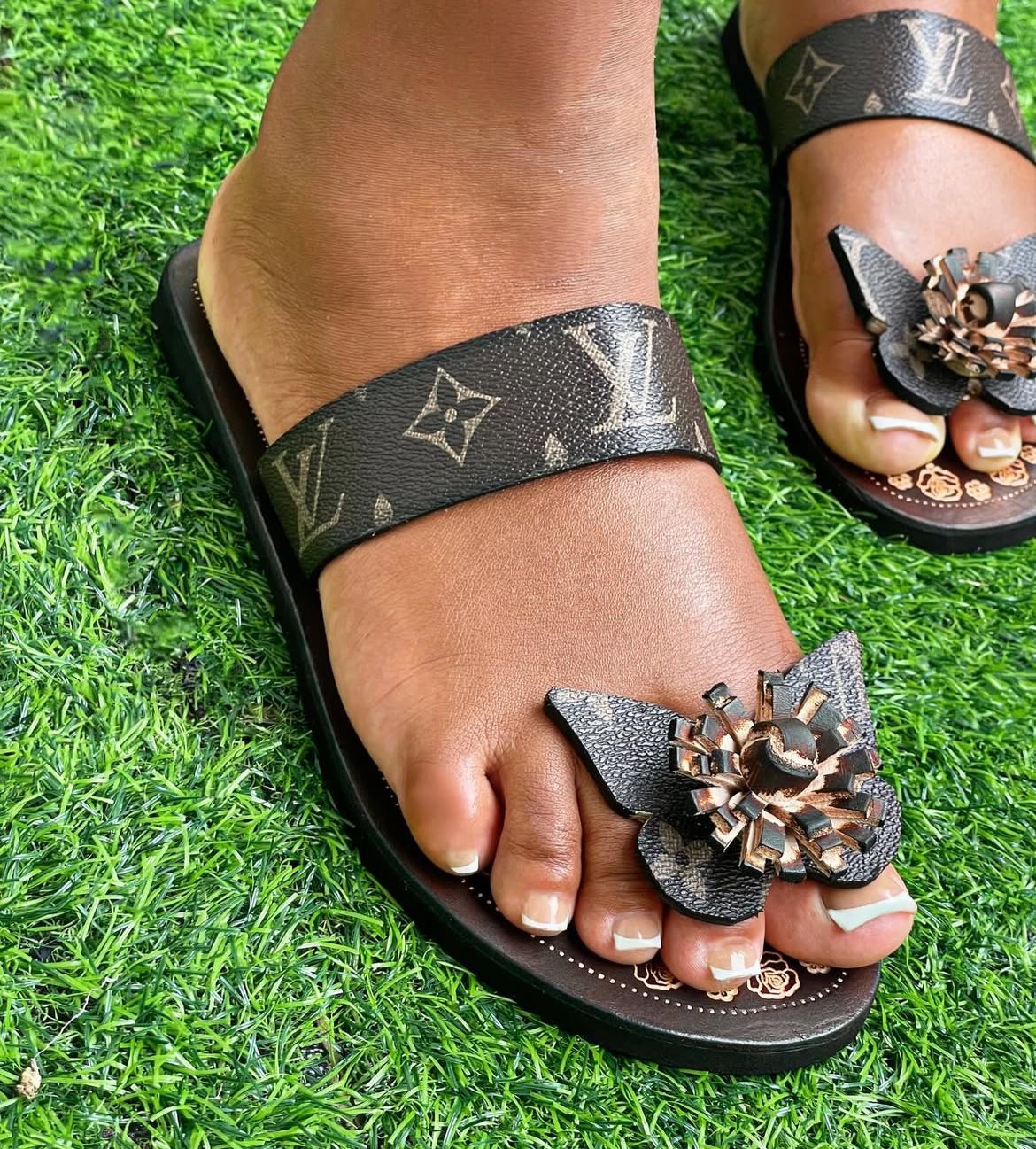 "Rose Luxe" Designer-Inspired Floral Sandal_1