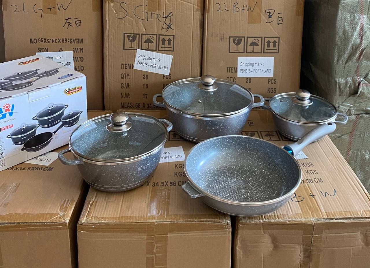 7 PCS BOWEN GRANITE COOKWARE_7