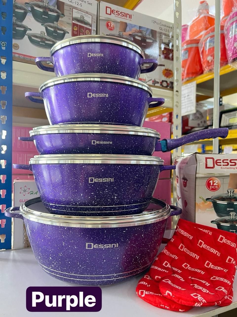 12 PCS DESSINI PURPLE _0
