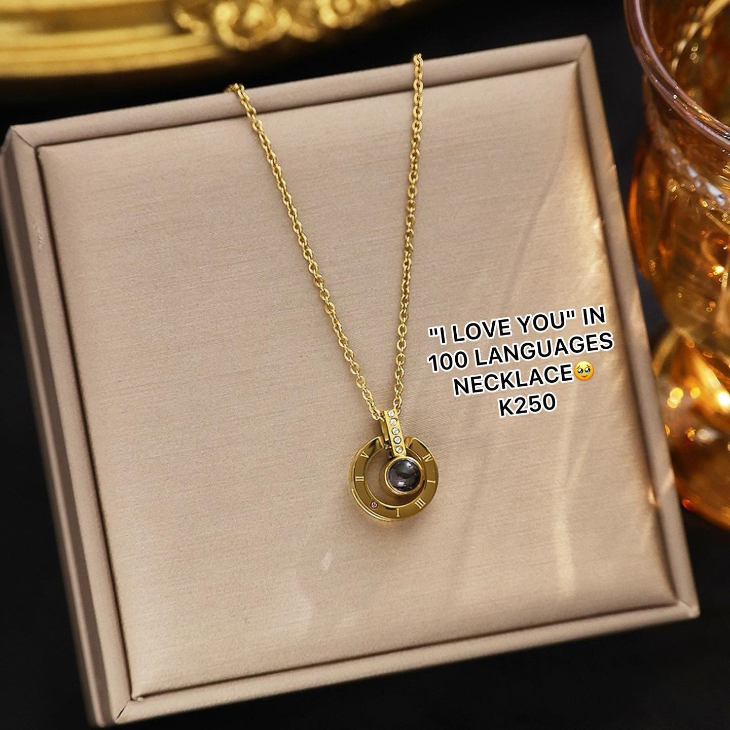 “I LOVE YOU” in 100 languages necklace_1