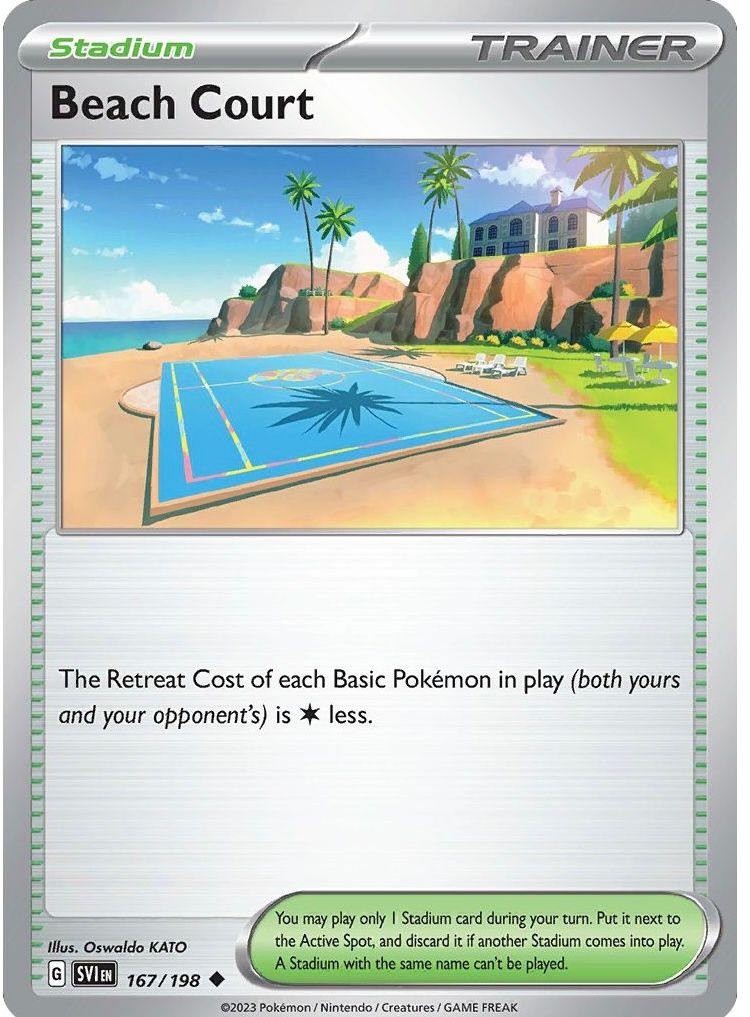 Beach Court Reverse Holo 167/198 Scarlet & Violet_0