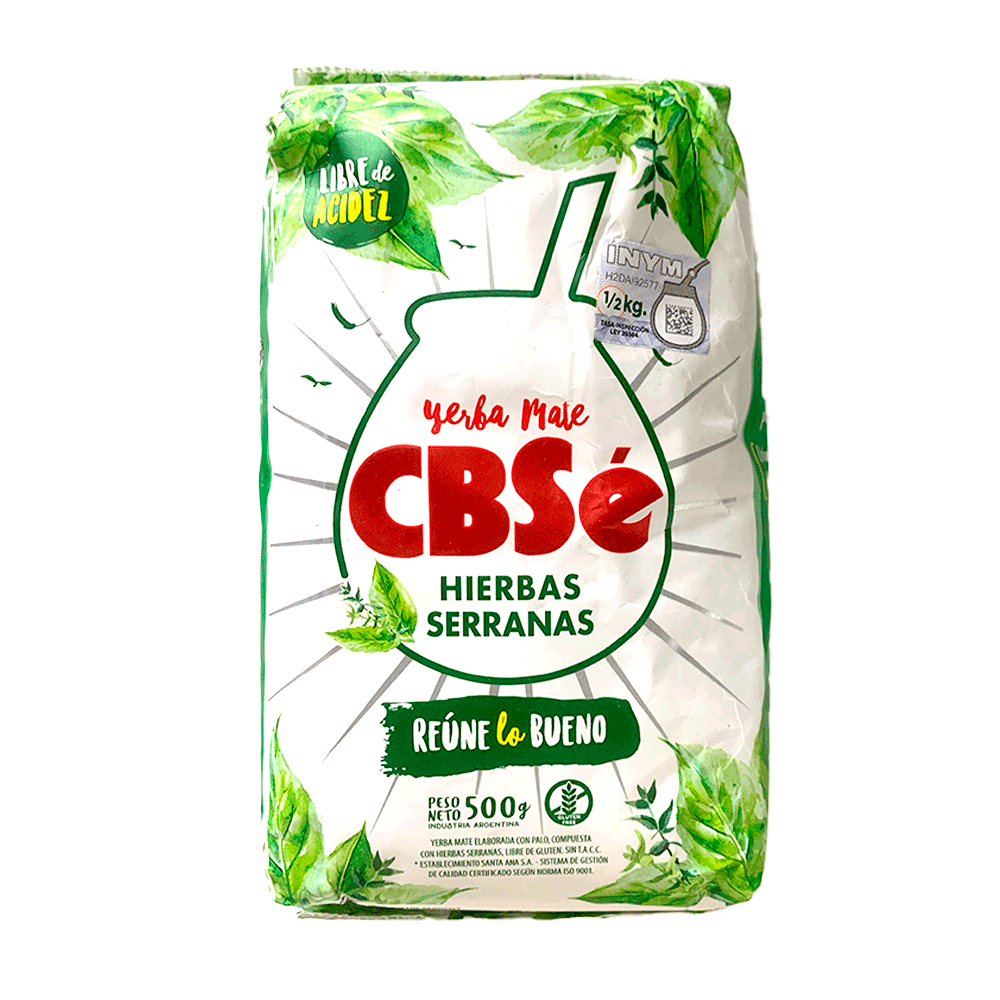 Yerba Mate CBSé Hiervas Serranas 500gr_0