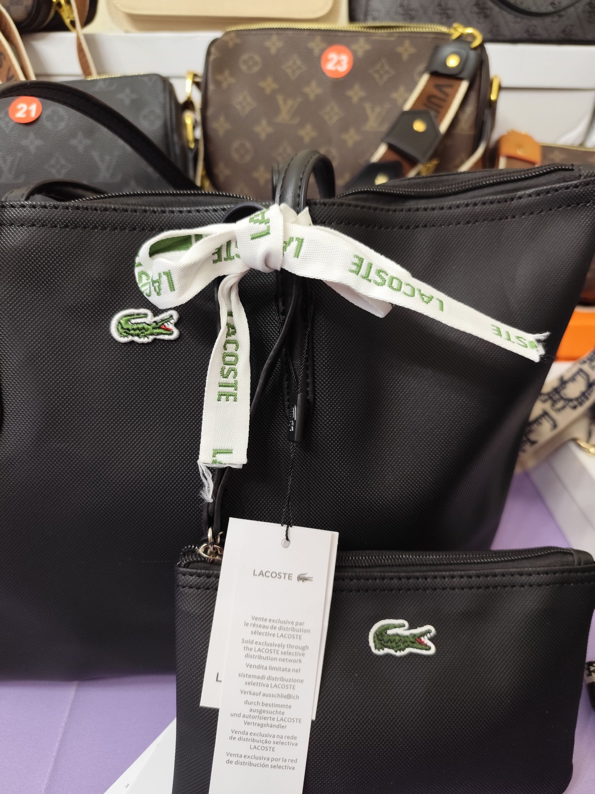 Bolsos Lagarto con cartera, negro_1