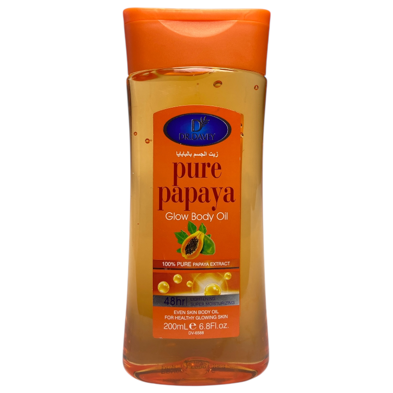 200ml Pure papaya Glow Body Oil - Even Skin_0