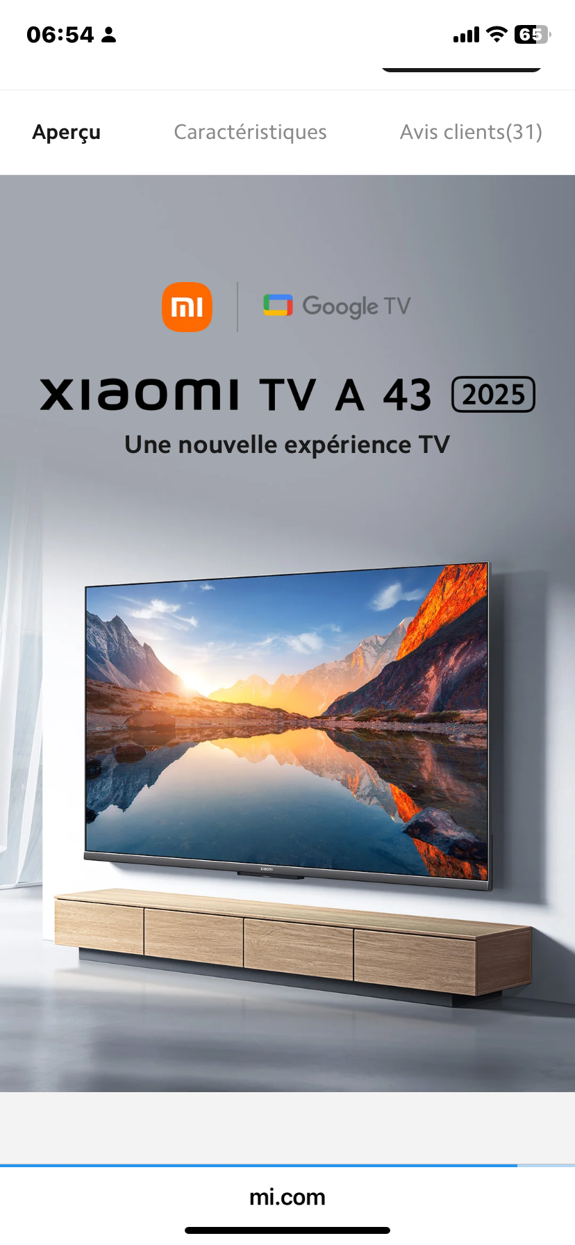 Télévision Android Xiaomi  TV A 43 ´´ pouces Full HD_1