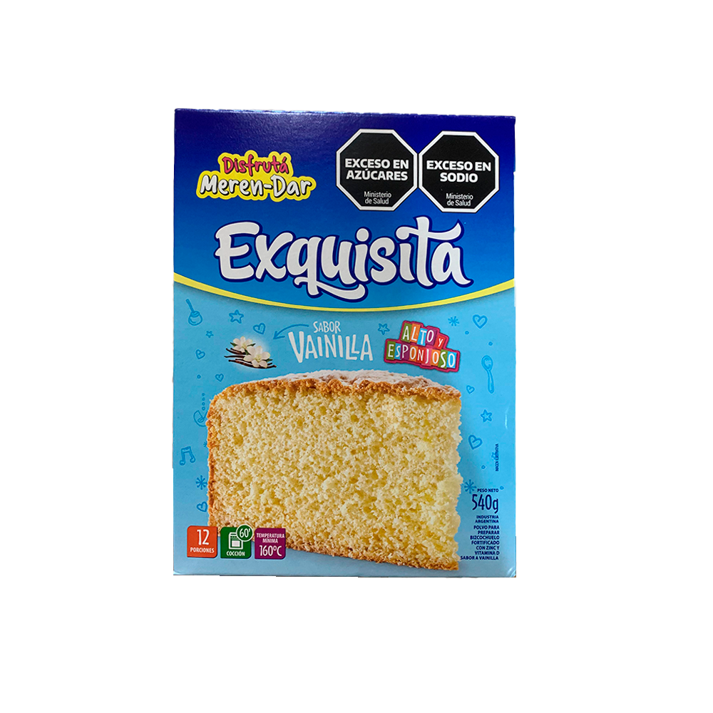 Polvo Exquisita Bizcochuelo Sabor Vainilla 540g_0