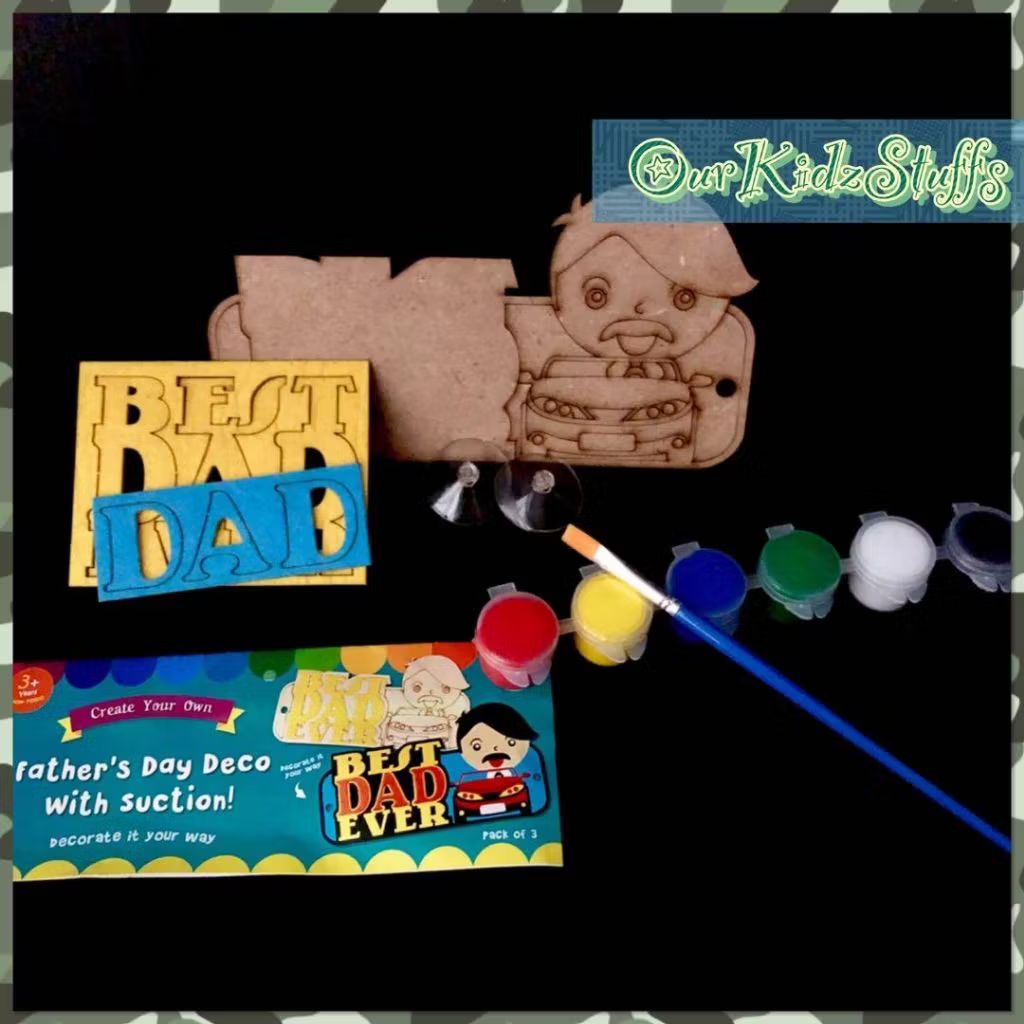 DIY Felt Craft Father's Day Car Display Board Kit_10