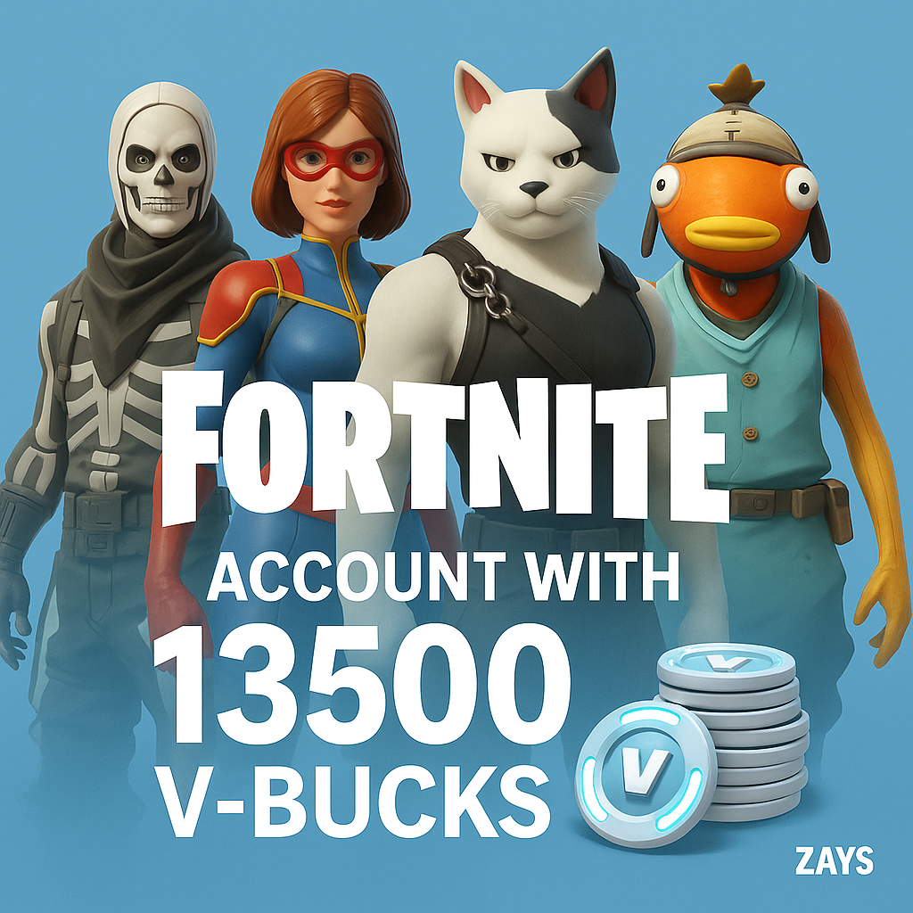 Brand New Epic Games Account with 13500 Fortnite V-Bucks – Can Bond To Any Platform, Full Access Included! – PC – Epic Games_0