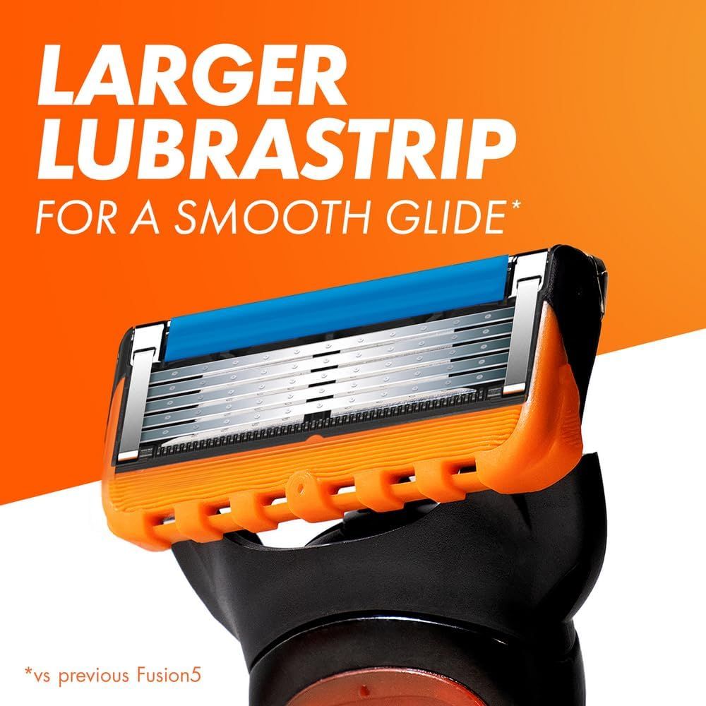 Gillette Fusion5 Razor for Men, 1 Gillette Razor, 10 Razor Blade Refills, with Lubrastrip for a Close Shave_4