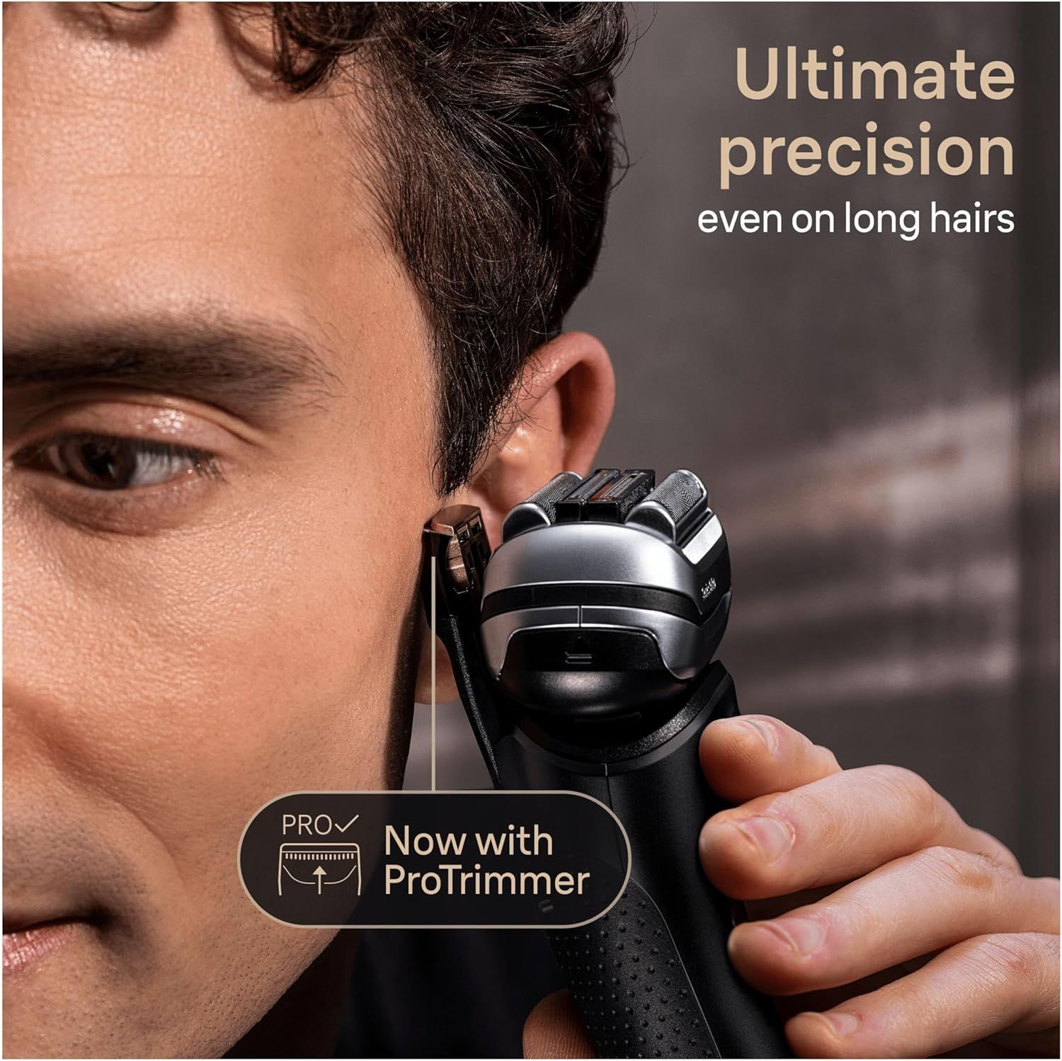 Braun Series 9 PRO Plus Electric Shaver for Men, 5 Pro Shave Elements and Precision Long Hair ProTrimmer, Charging Stand, Wet and Dry Electric Razor with 60min Runtime, 9510s, Black_5