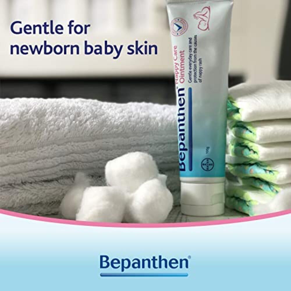 Bepanthen Nappy Care Ointment | Nappy Cream with Provitamin B5 | Suitable for Newborns Skin, 100 g (Packing May Vary)._4