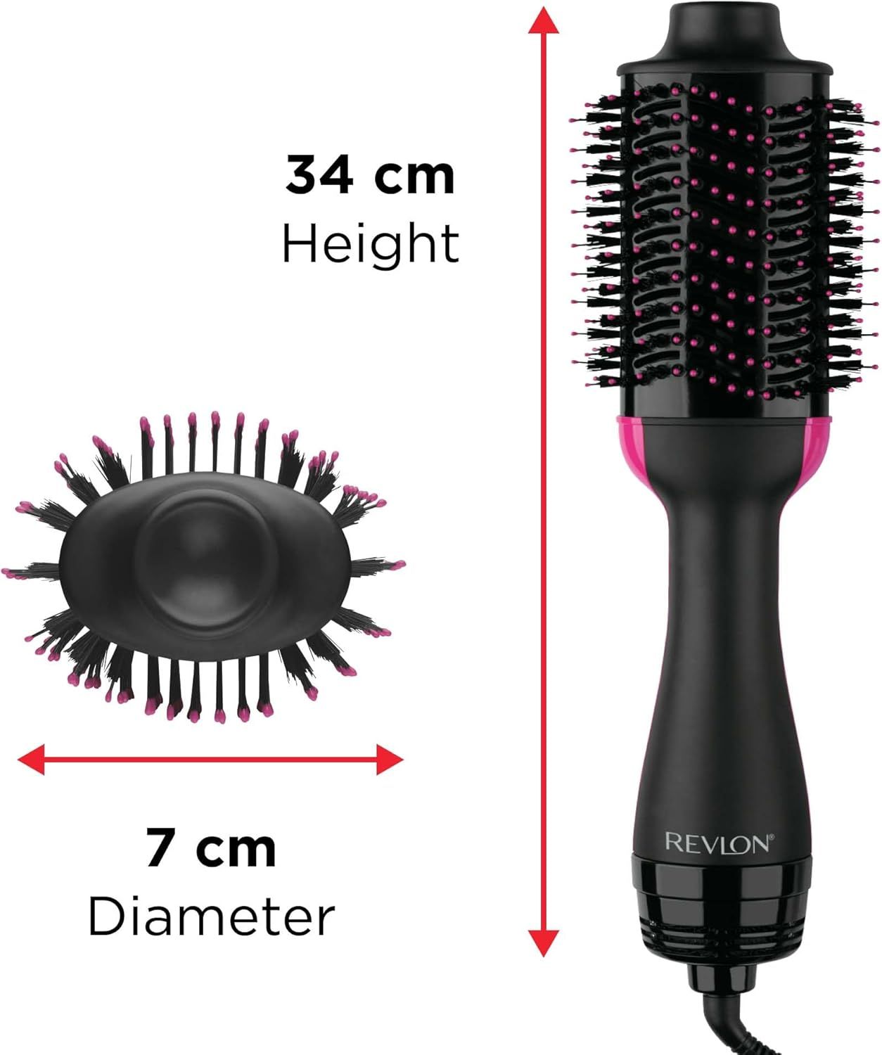 Revlon Salon One-Step Hair Dryer & Volumiser with Sectioning Comb Included (for mid to Long Hair, One-Step Technology, 2-in-1 Styling Tool, Ionic & Ceramic Technology) RVDR5222UKAMZ_1