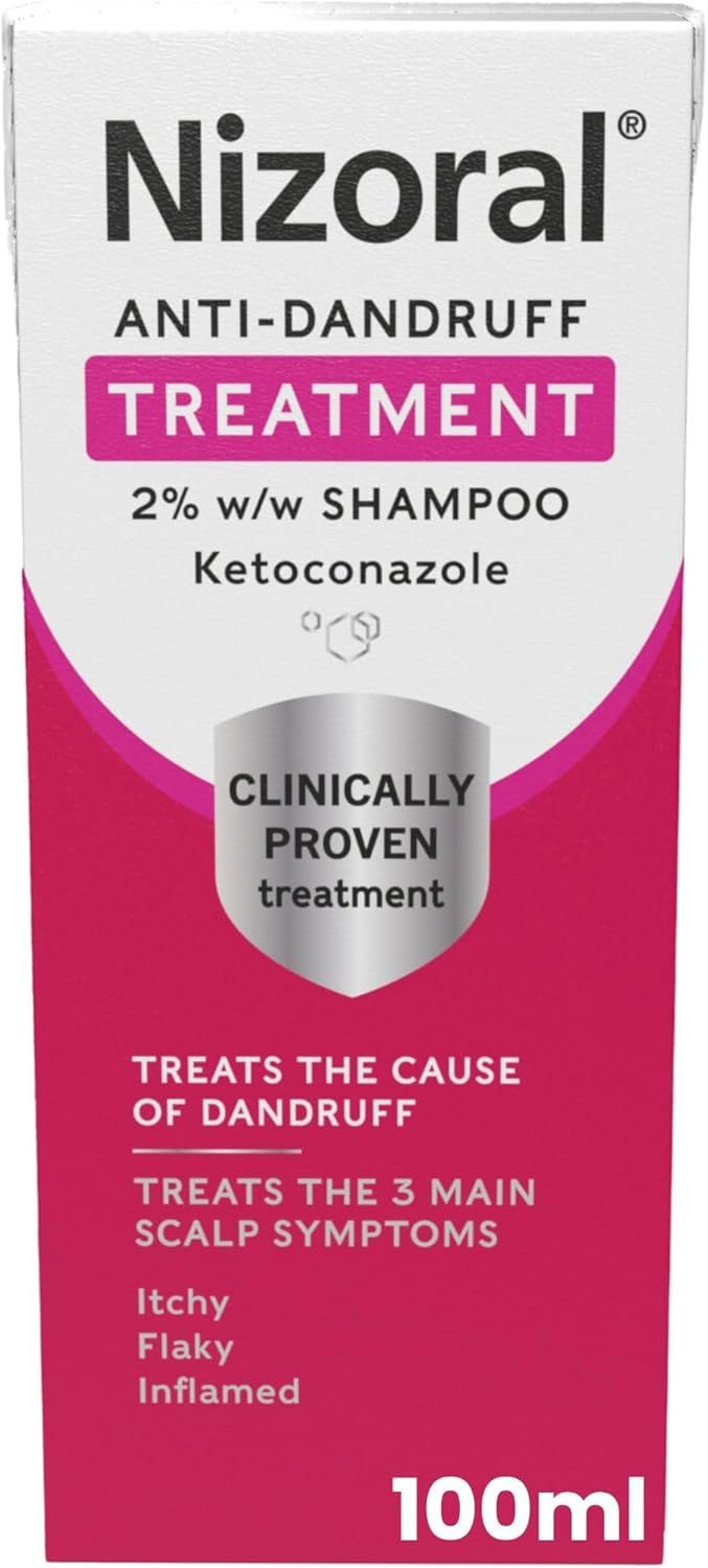 Nizoral Anti-Dandruff Treatment Shampoo, Treats and Prevents Dandruff, Clinically Proven to Control Itchy & Flaky Scalps, Contains Ketoconazole, 1 x 100ml_0