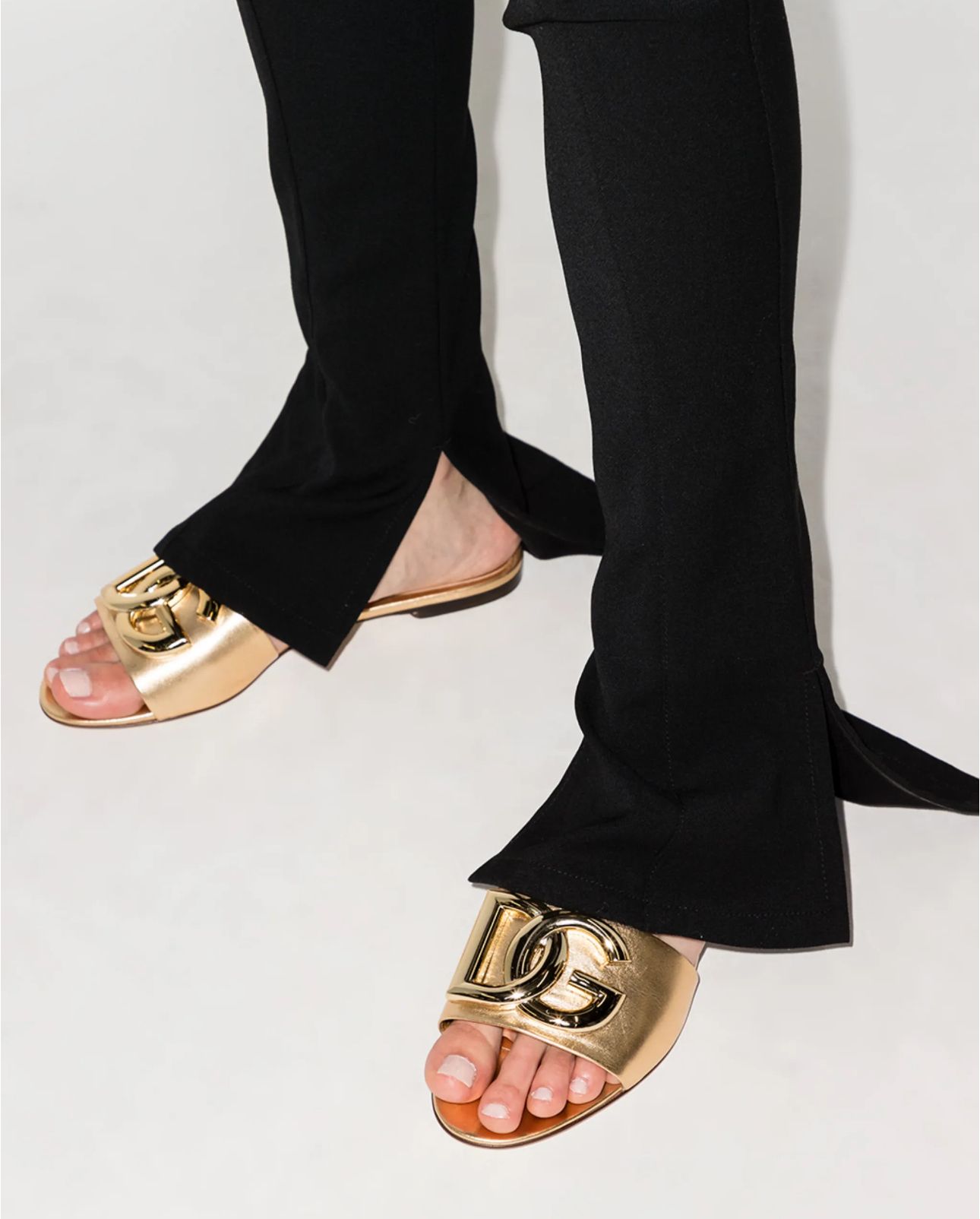Dolce Gabbana gold flats - LIMITED EDITION _0