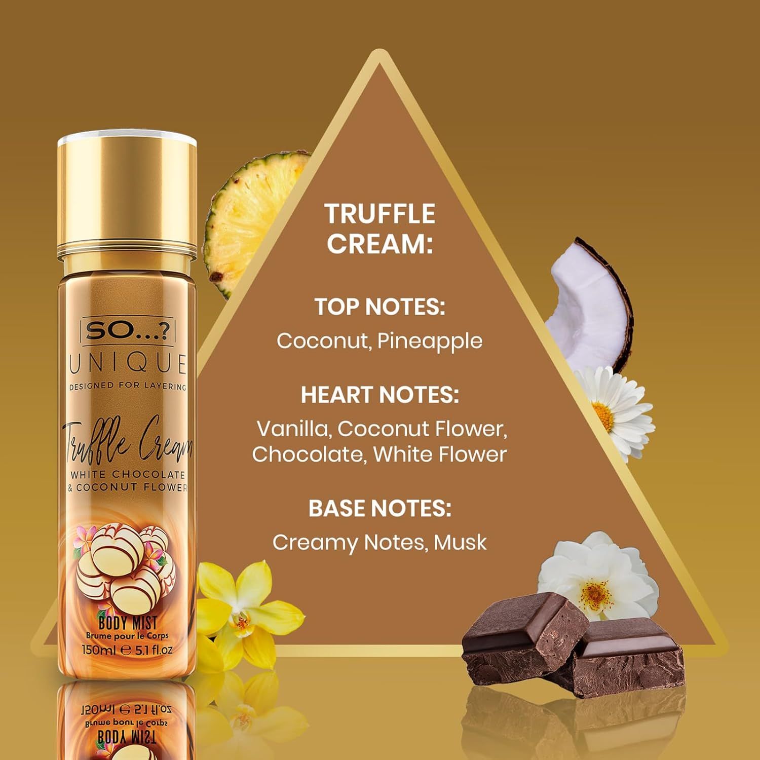 So…? Unique Womens Truffle Cream Body Mist Fragrance Sray 150ml_1