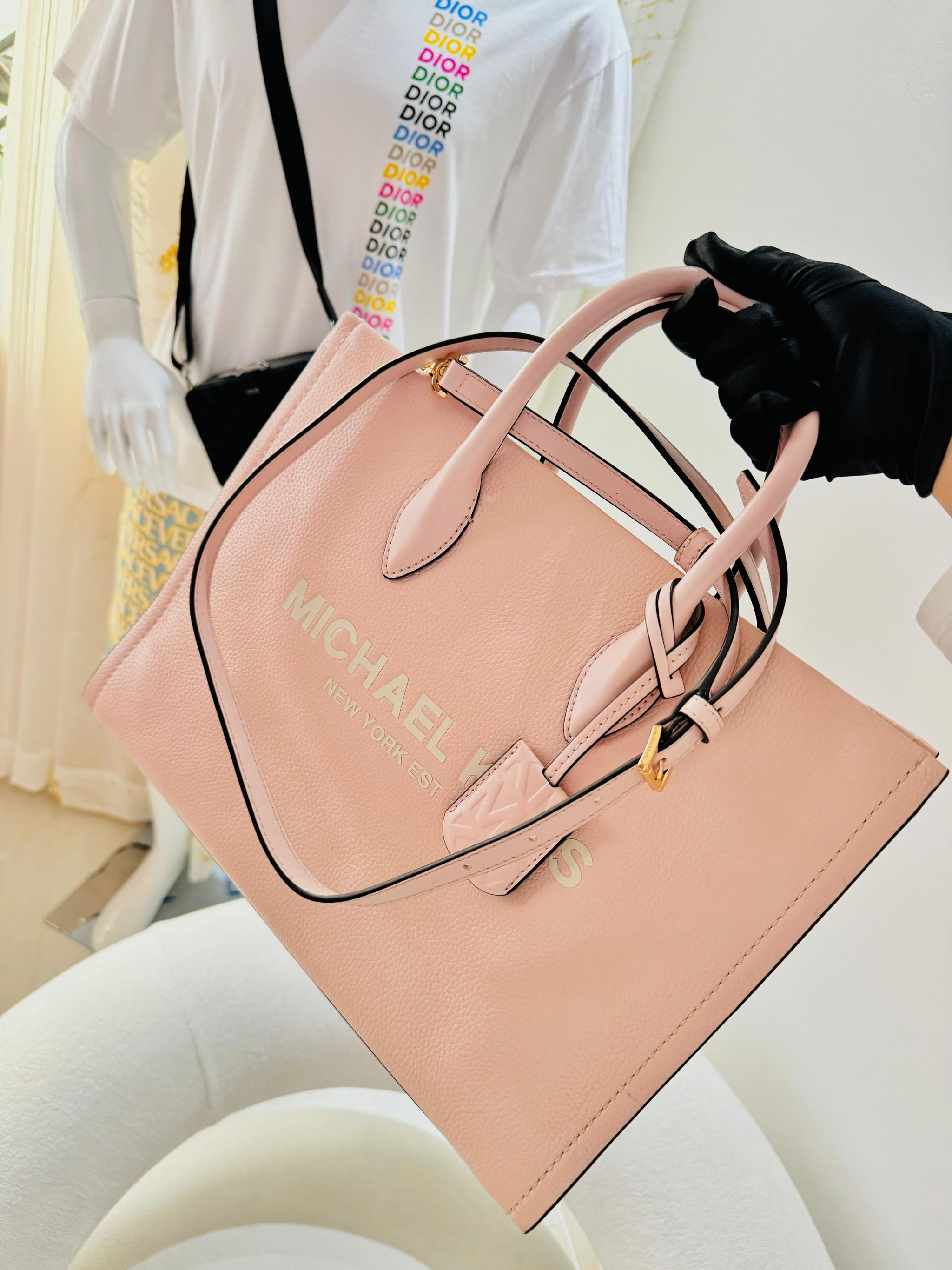 Bolsa tote Micheal kors light pink _7