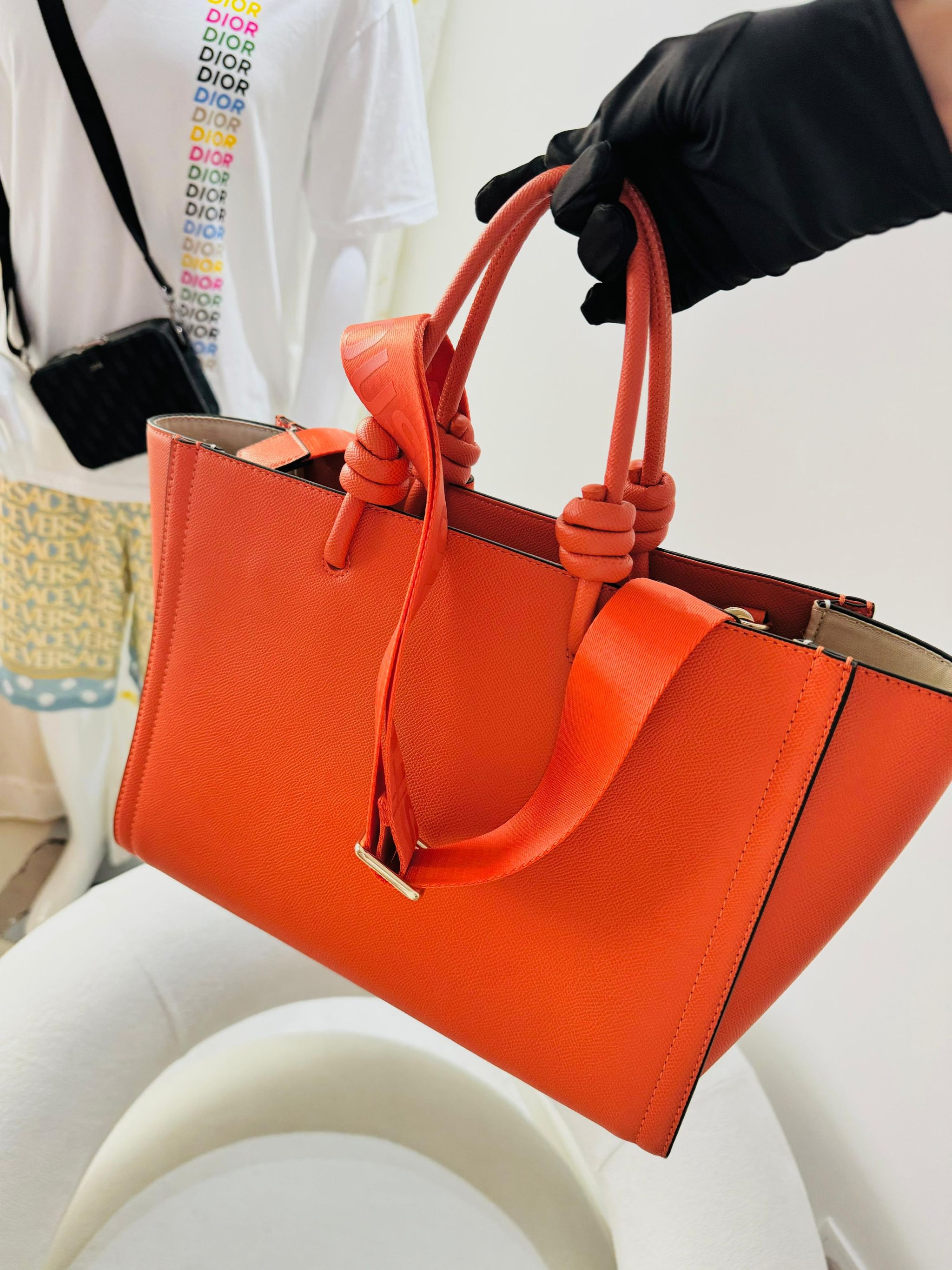Bolsa tote tous laranja _1