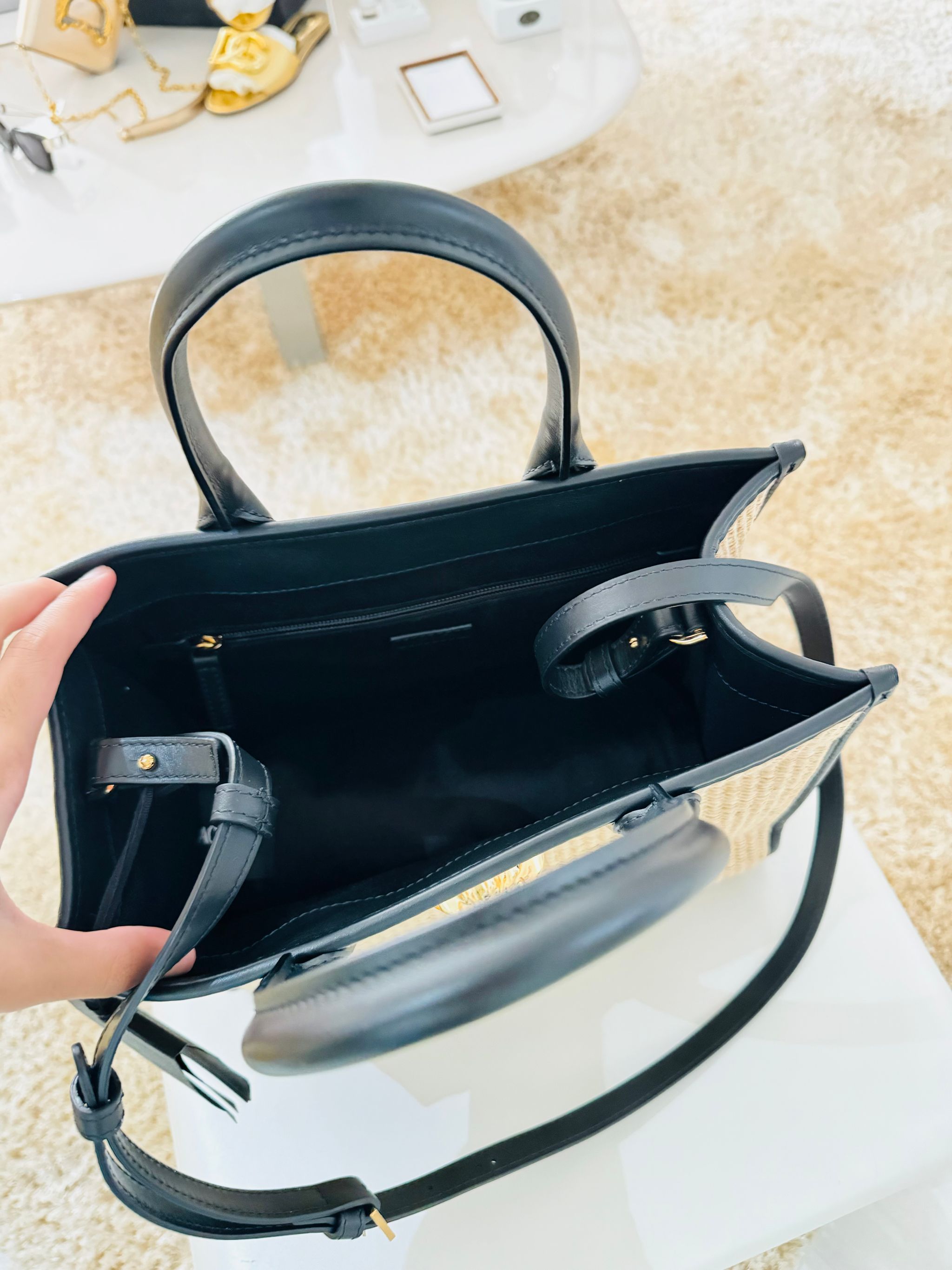 Bolsa raffia Versace La Medusa - nova coleção _12